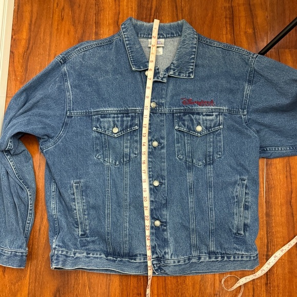 Disneyland Vintage Denim Mickey Mouse American Flag Jacket Size Large - Picture 7 of 8